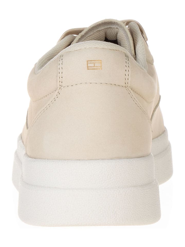 Tommy Hilfiger Shoes Leder-Sneakers in Beige günstig kaufen