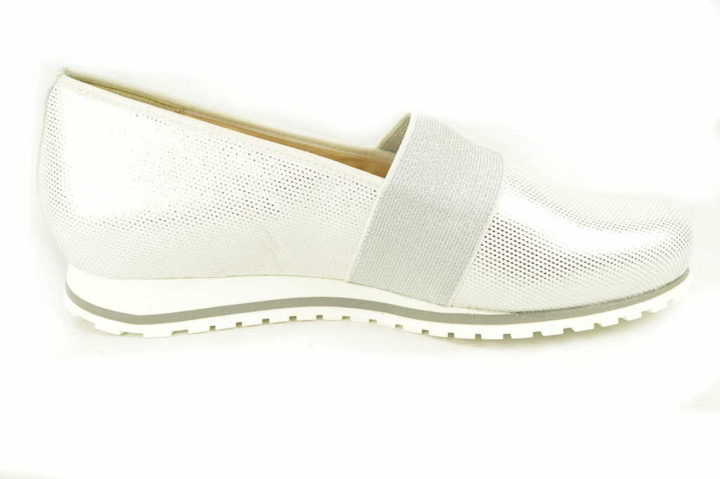 HASSIA Klassische Slipper weiss Piancenza