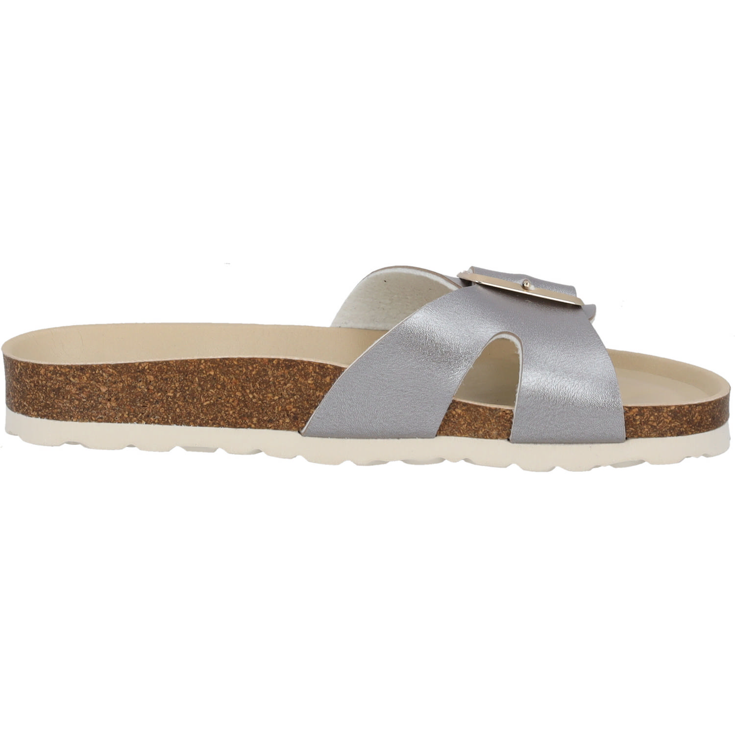 Palado Tinos BEGS by Sila Sahin, Pantoletten, Damen, Grau Metallic