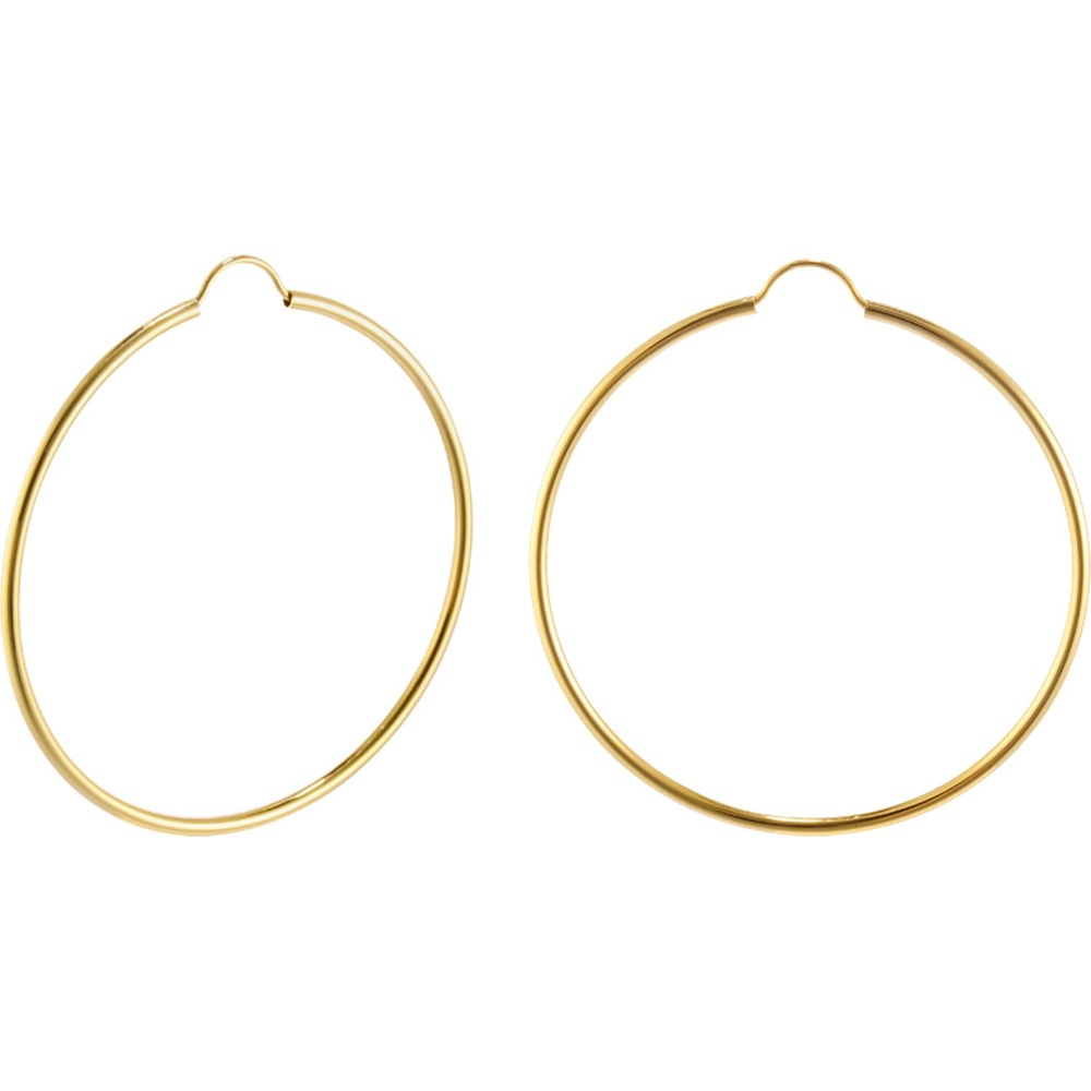 Valeria Créoles 375 Or jaune or jaune Boucles d'oreilles