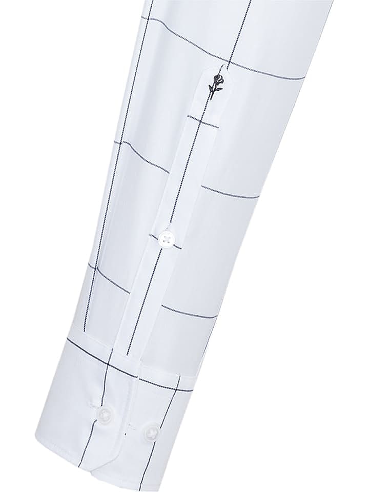 Seidensticker Hemd - Comfort fit - in Weiß/ Dunkelblau günstig kaufen 39