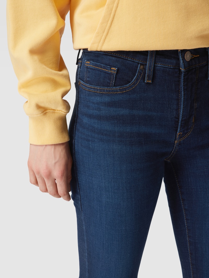 Jeans im 5-Pocket Design Modell 'SHAPING SKINNY' in dunkelblau
