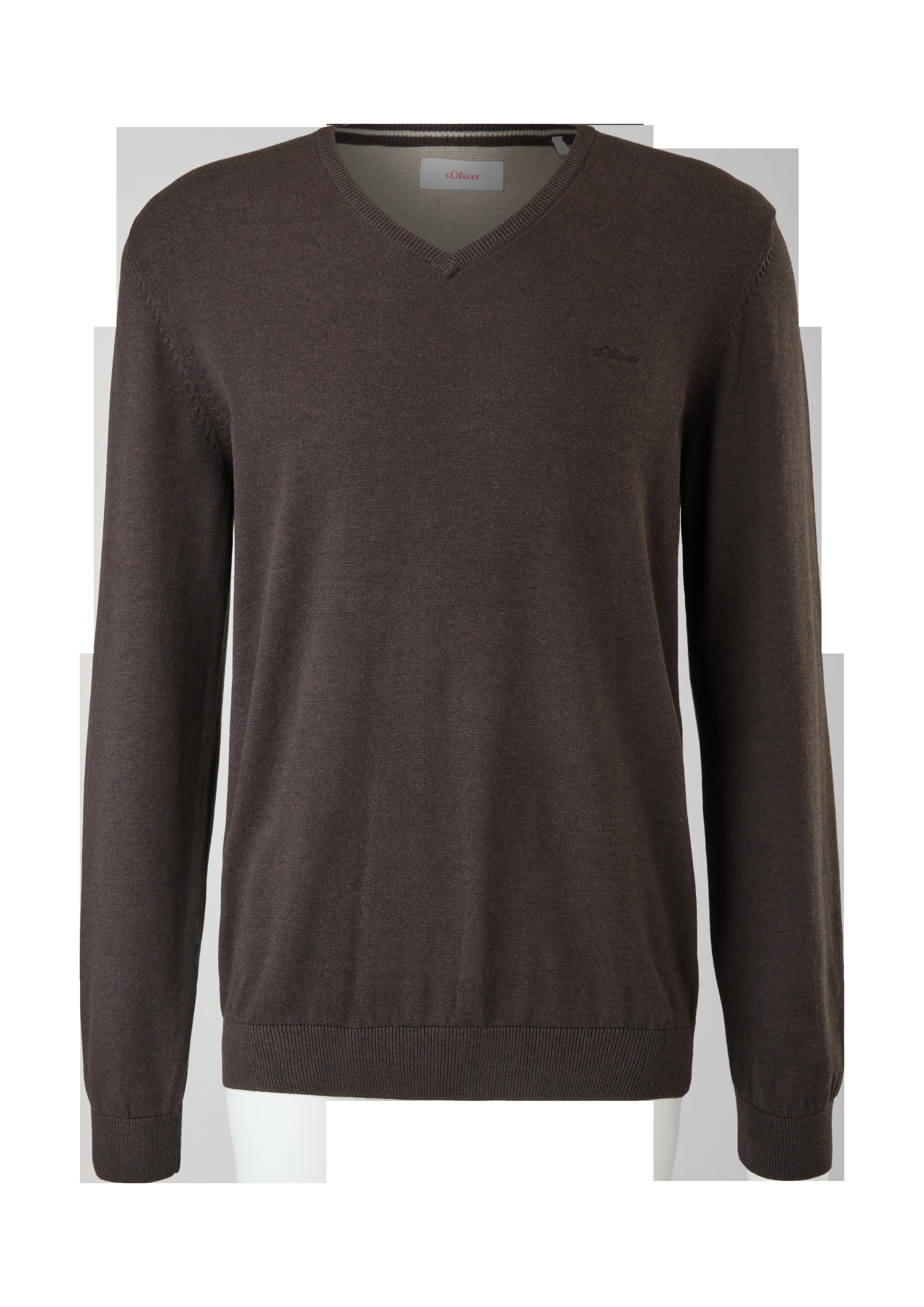 Feinstrickpulli mit V-Ausschnitt  03.899.61.7623-88W0