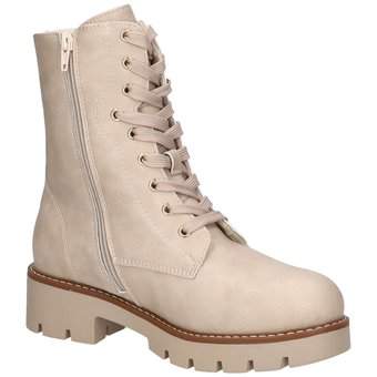 Via della Rosa Schnür Boots in beige