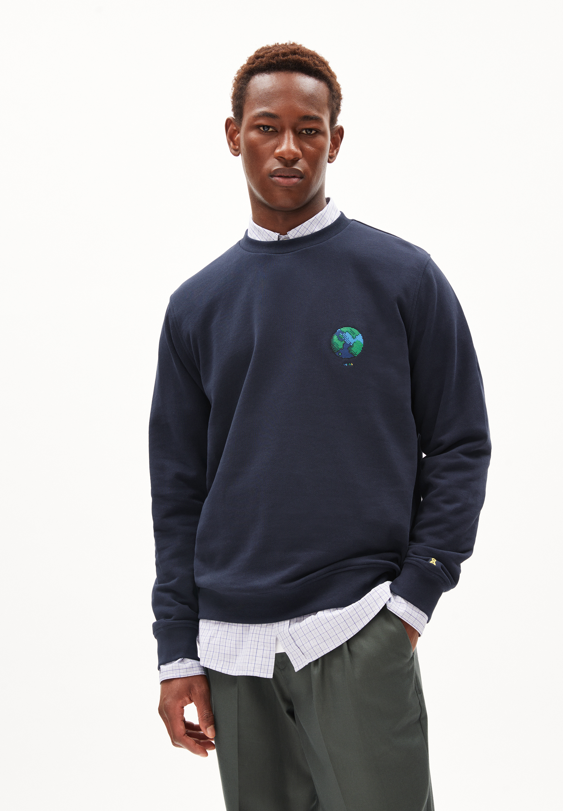 Sweatshirt Regular Fit aus Bio-Baumwoll Mix