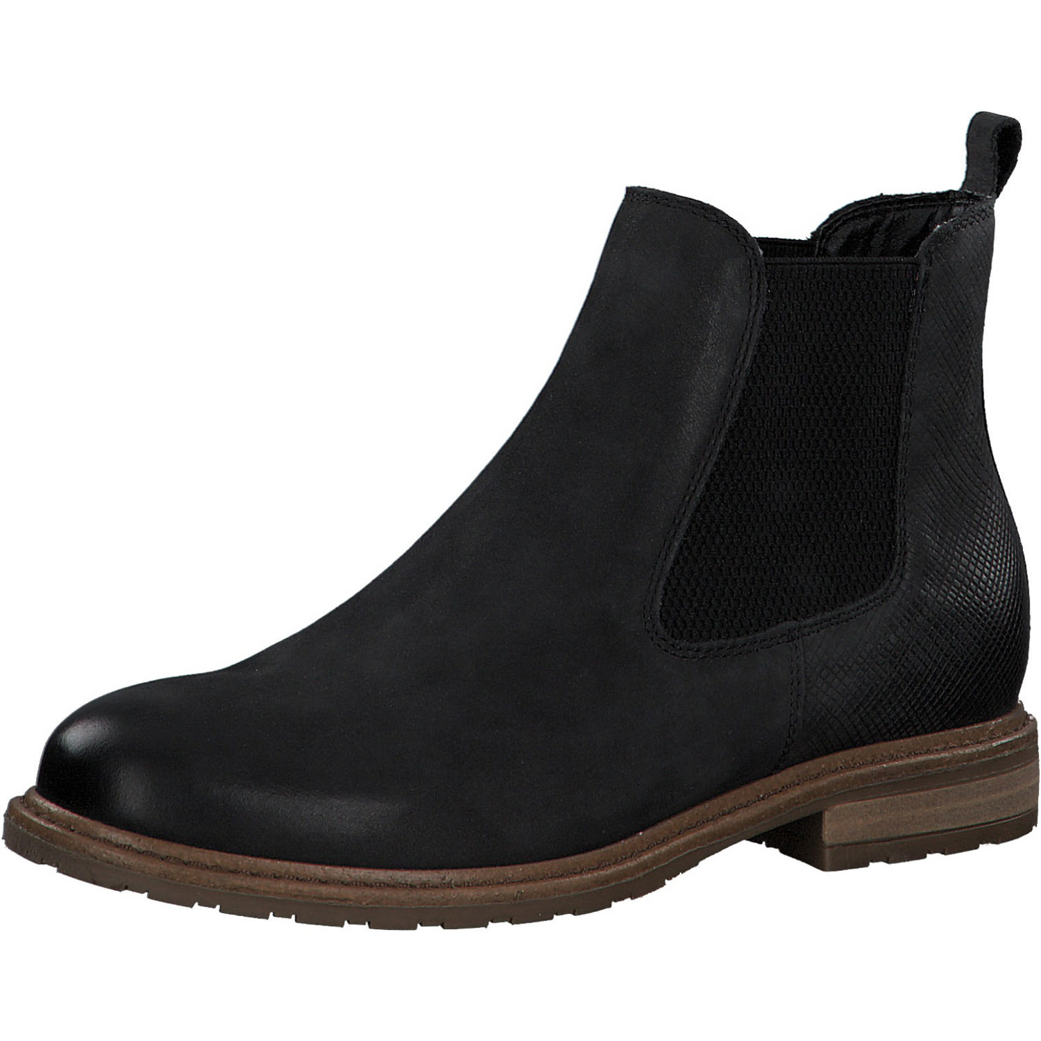 Tamaris 25056, Chelsea Boots, Damen, BLACK/ STR.
