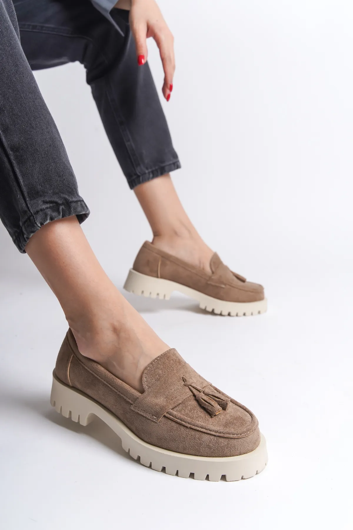 Capone Outfitters  Trak Sole Damen-Loafer mit Quasten