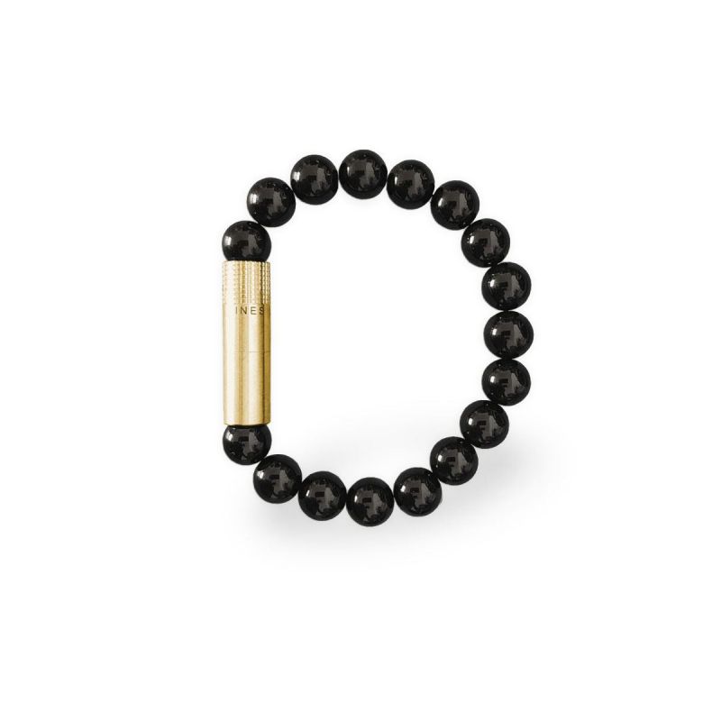 Les Fines Lames Armband Zigarrenschneider Brass, Farbe Onyx- Größe S