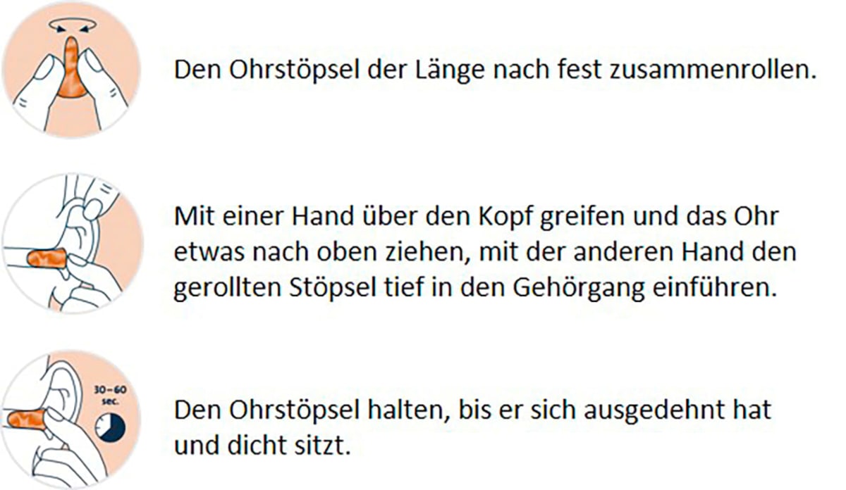 Ohrstöpsel Color, 8 St