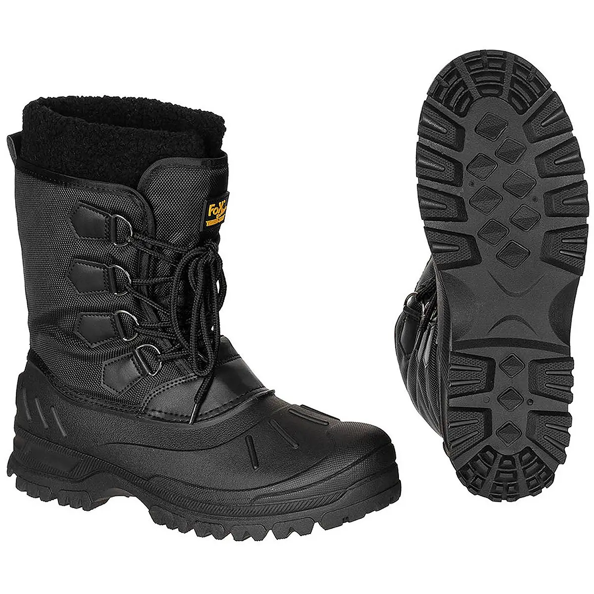 Kälteschutzstiefel geschnürt schwarz