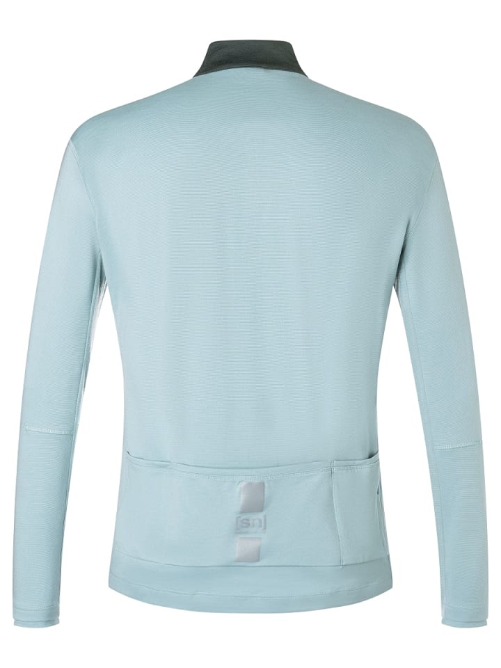 super.natural Merino Fahrradtrikot M GRAVIER LS JERSEY in himmelblau günstig kaufen
