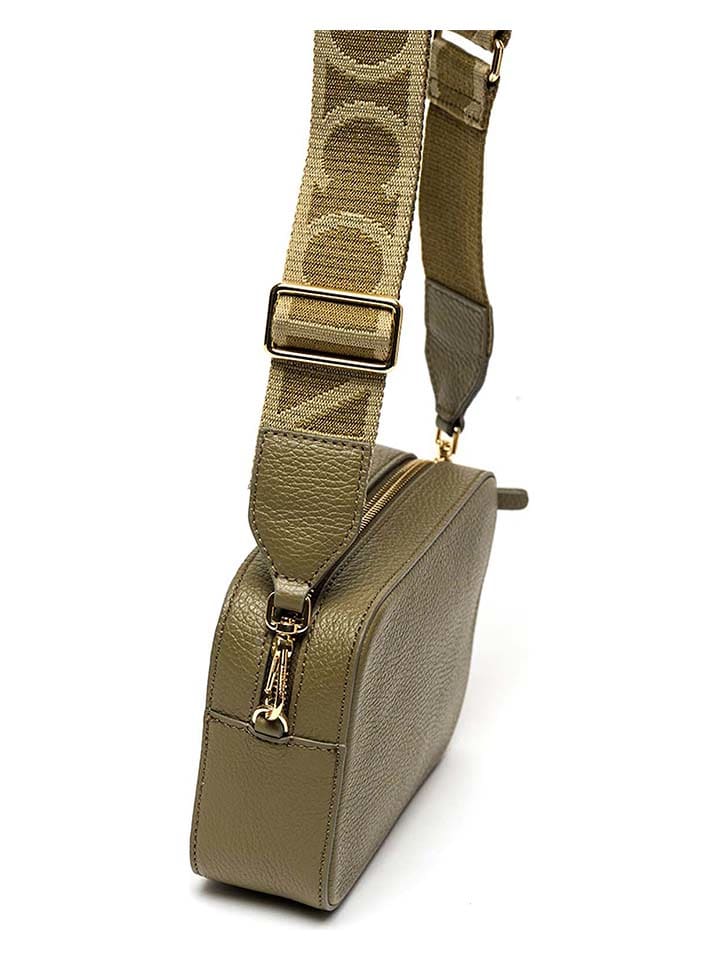COCCINELLE Leder-Umhängetasche in Khaki - (B)21 x (H)17 x (T)6 cm günstig kaufen onesize
