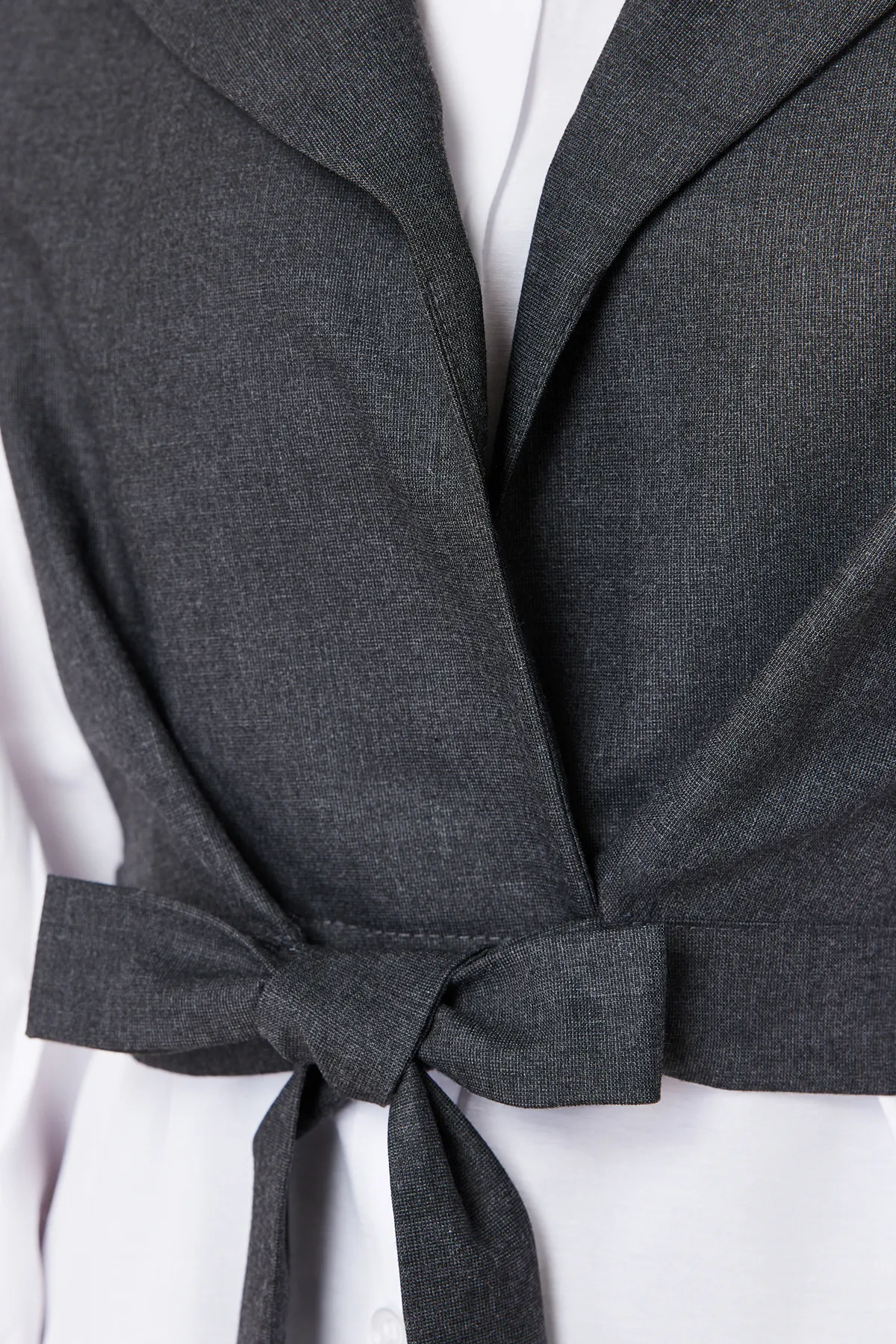 Trendyol Modest  Weißer Hemdanzug aus gewebter Baumwolle TCTSS24TG00013