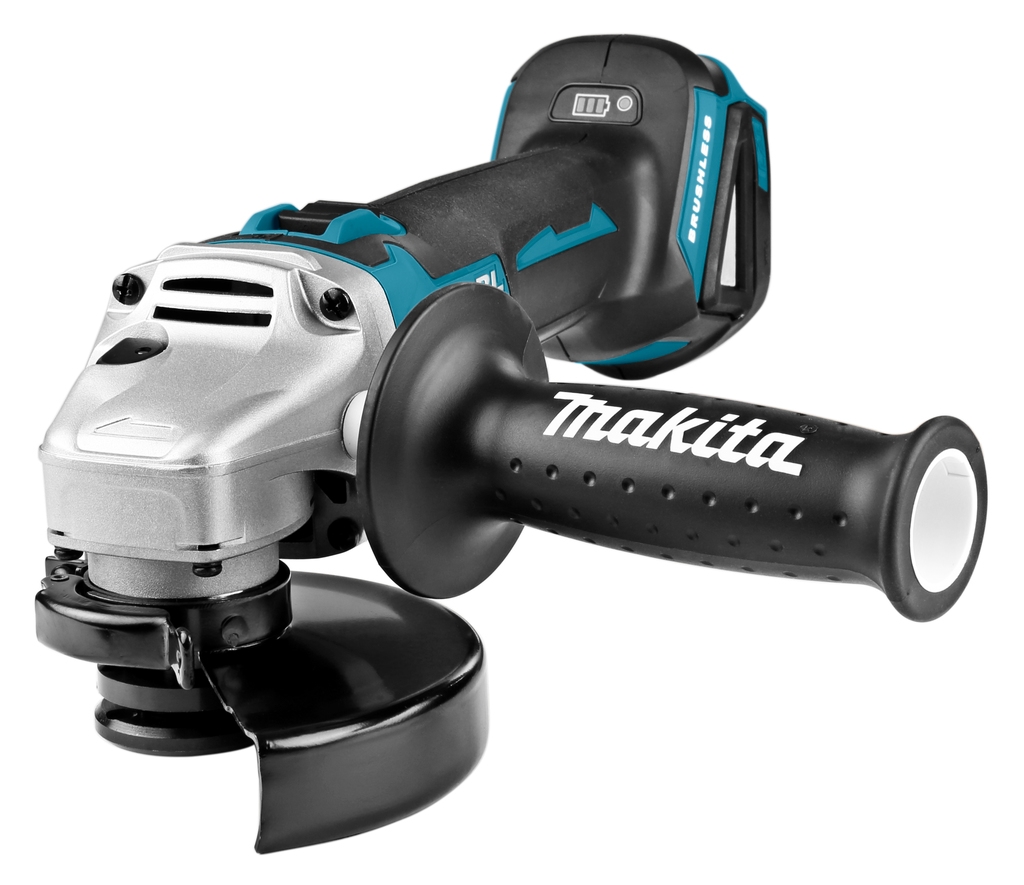 Amoladora angular Makita DGA506ZJ de 18 V y 125 mm con freno de motor (baterías y cargador no incluidos).