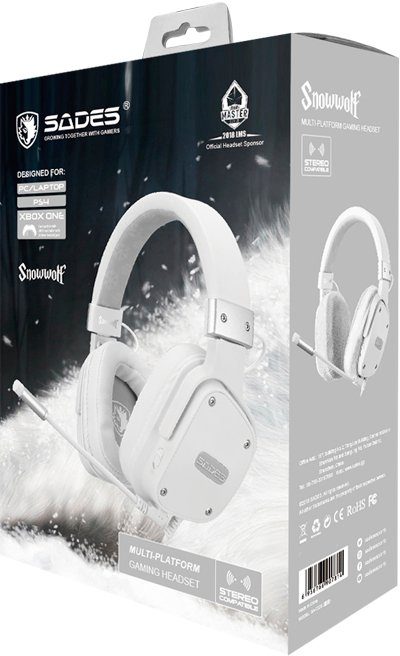 Sades Snowwolf SA-722S Gaming-Headset (Mikrofon abnehmbar)