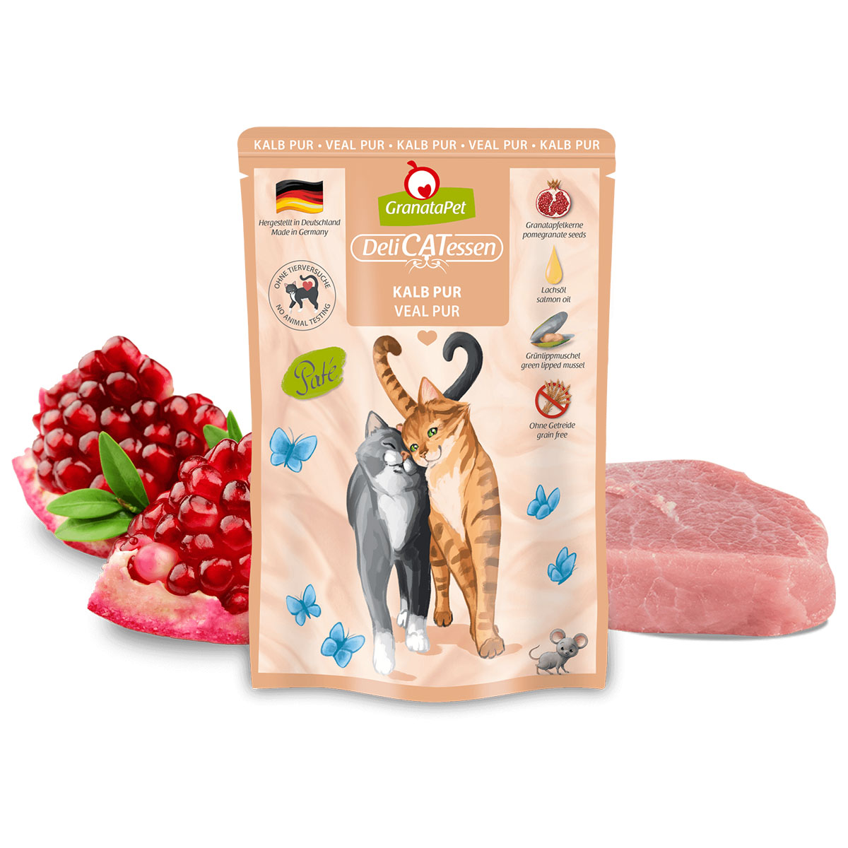 GranataPet Katze - Delicatessen Pouch Kalb PUR bei ZooRoyal