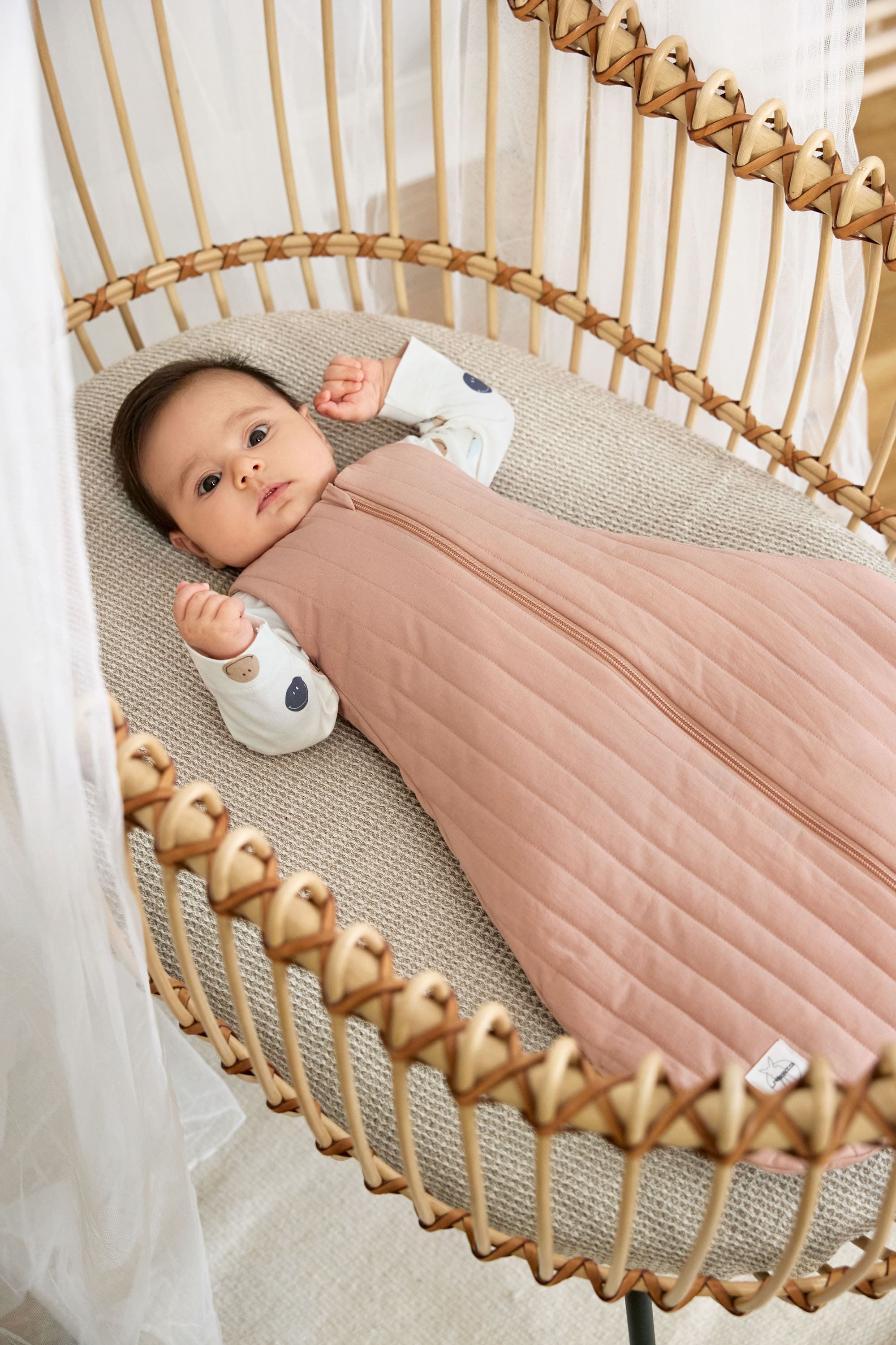 Baby Schlafsack 3 TOG - Bio Baumwolle, Ahorn