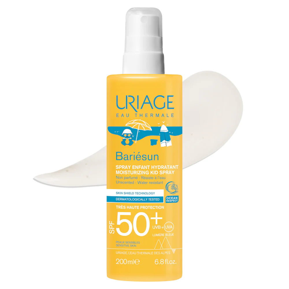 BARIESUN Hidratáló Spray Gyermekeknek SPF50+ - Magas Védelmet Biztosító Test Napozó Spray, Gyermektermékek