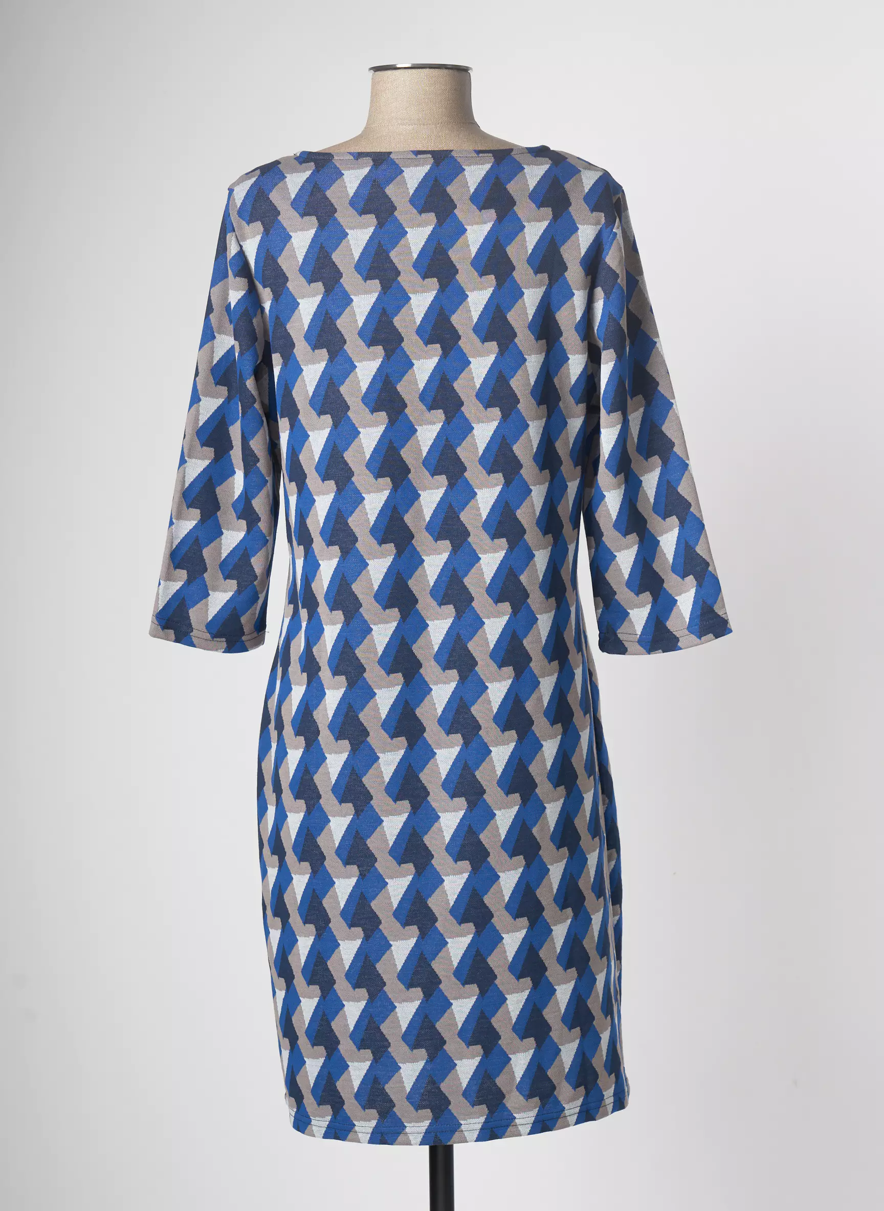 Fransa Robes Mi Longues Femme couleur bleu