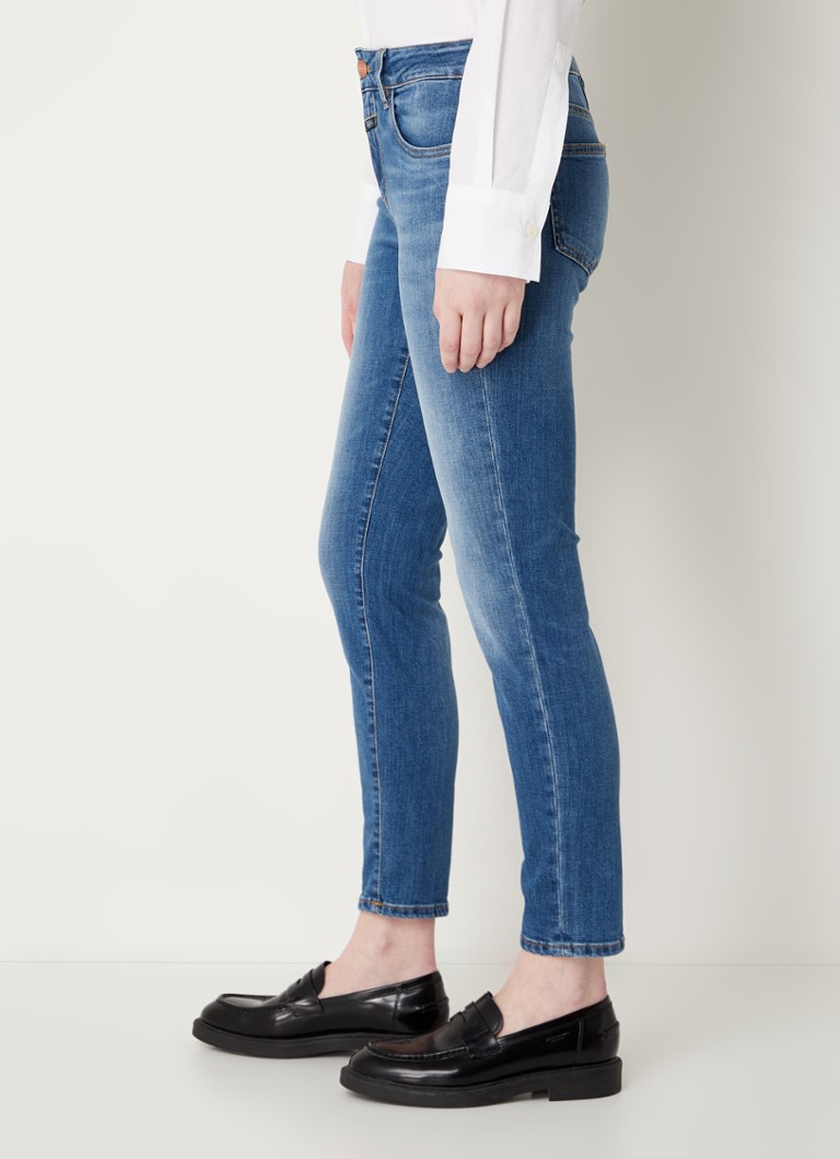 Jeans Baker slim a vita bassa e lunghezza cropped in cotone biologico