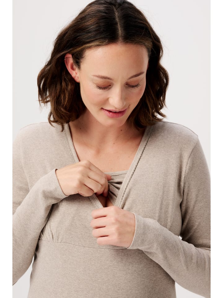 Noppies Still-Nachtkleid Alisa in Taupe Melange günstig kaufen