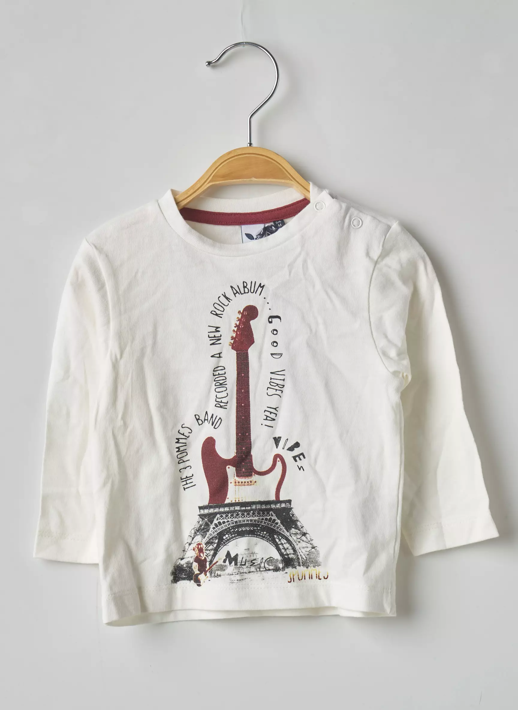 3 Pommes Tshirts Garcon couleur rouge