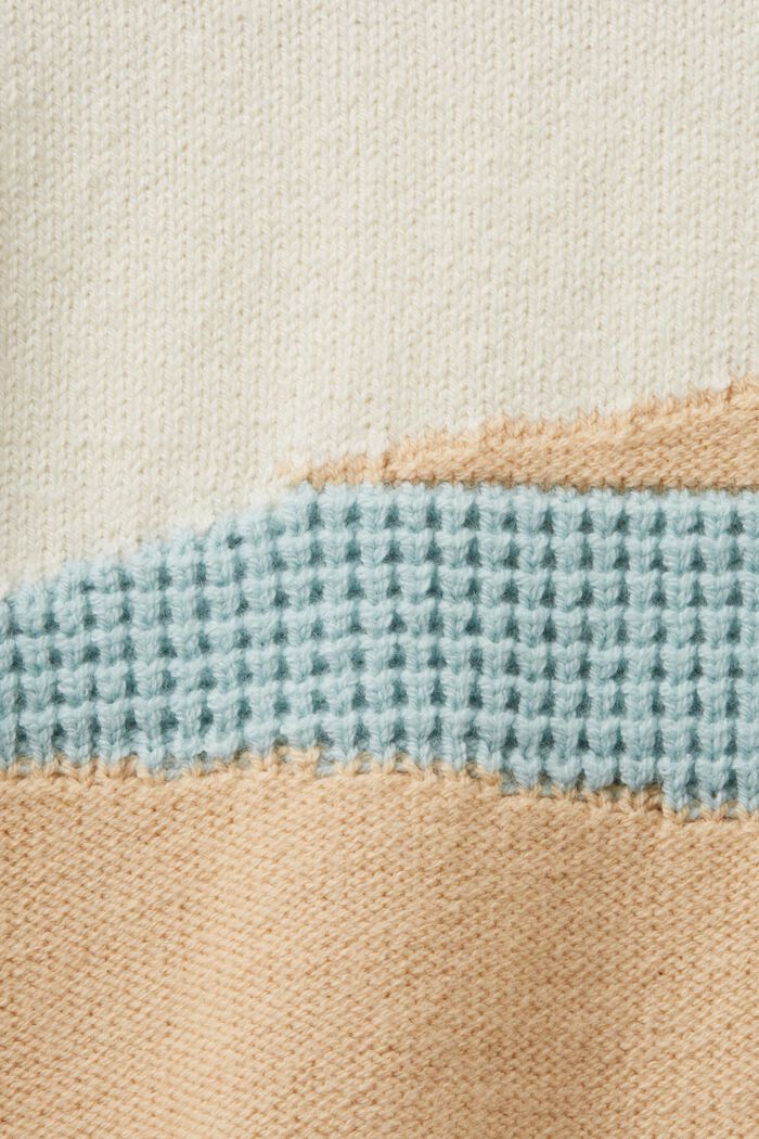 Jacquard-Pullover mit Stehkragen