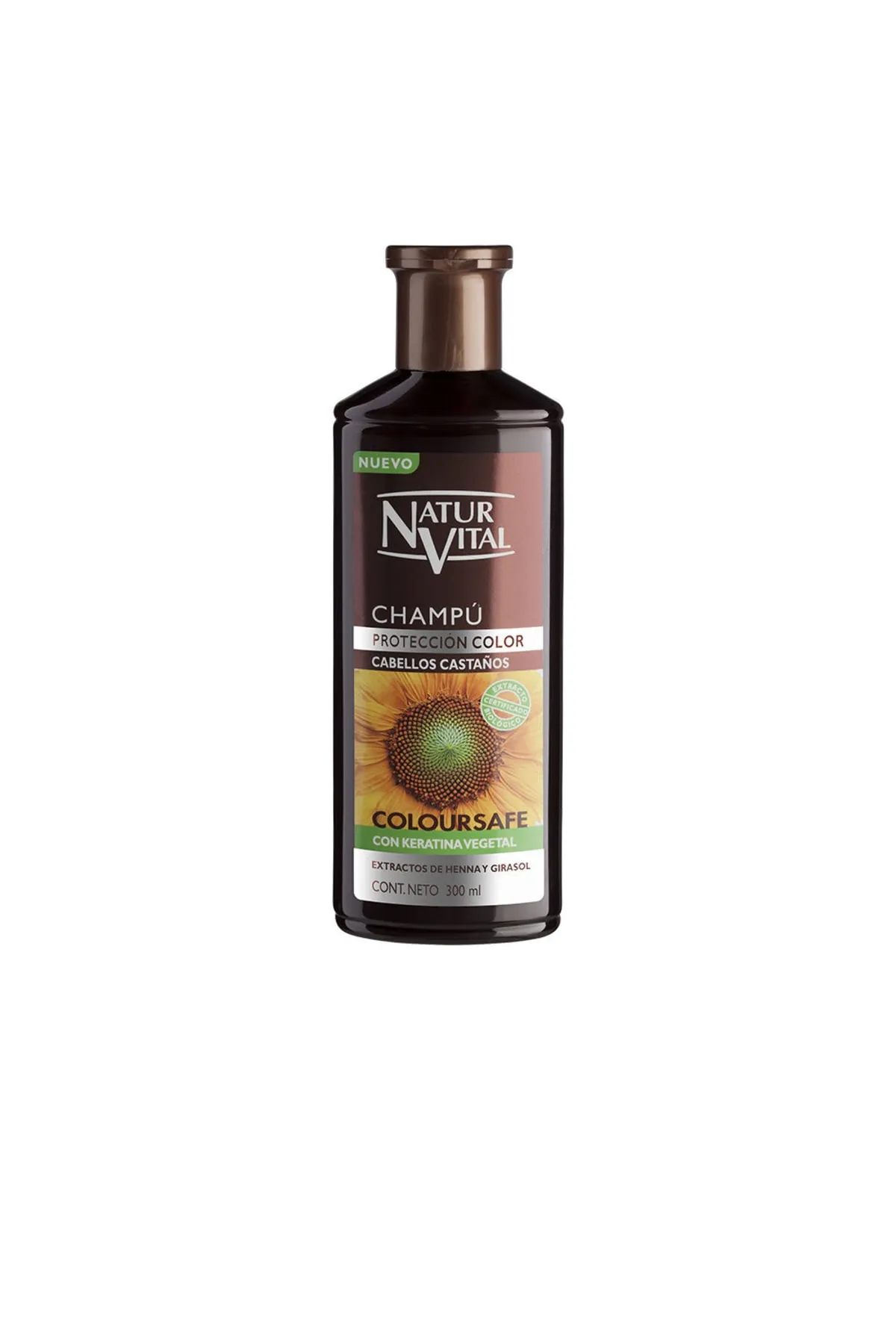 Natur Vital  Champu Color Castaño Natur Vital 300 ml