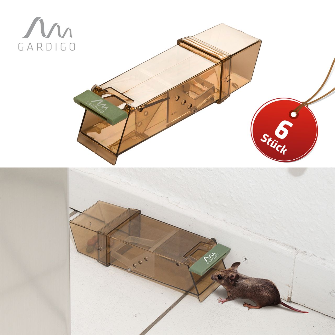 Gardigo Maus-Lebend-Falle 2er Set