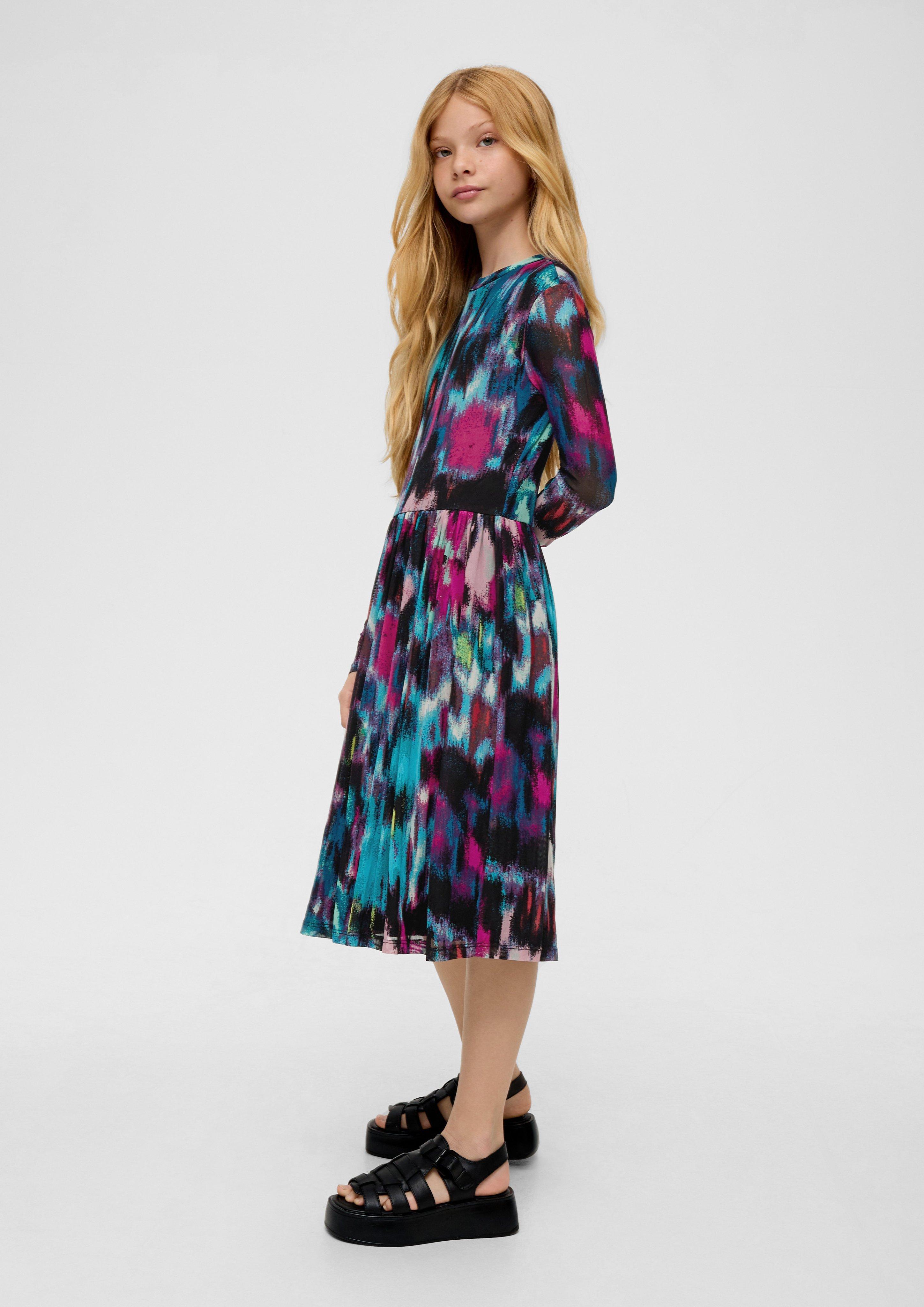 Volantkleid aus Mesh  2138132-99A1