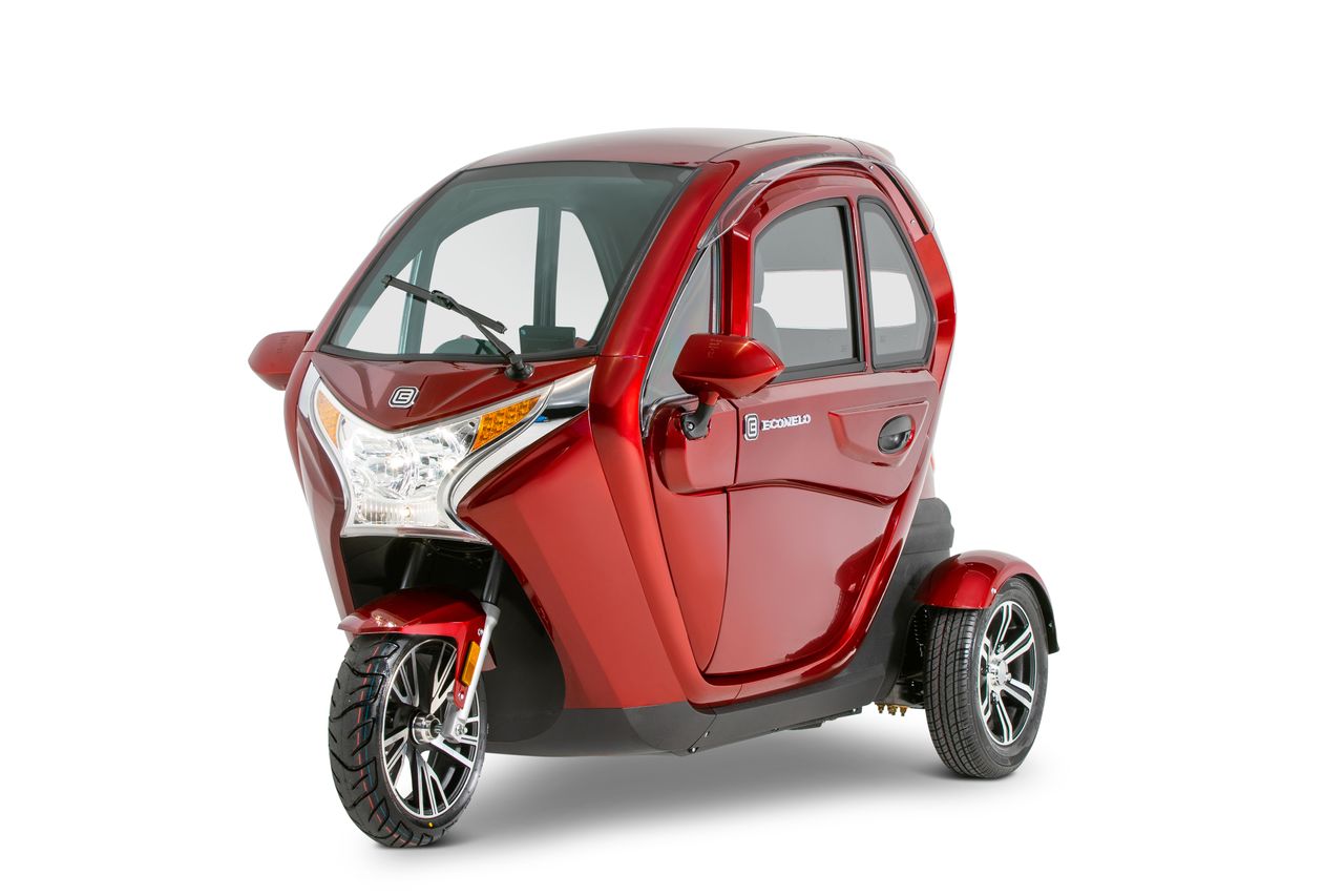 Econelo Elektro Kabinenroller Nelo 3.1 45 km/h bordeauxrot