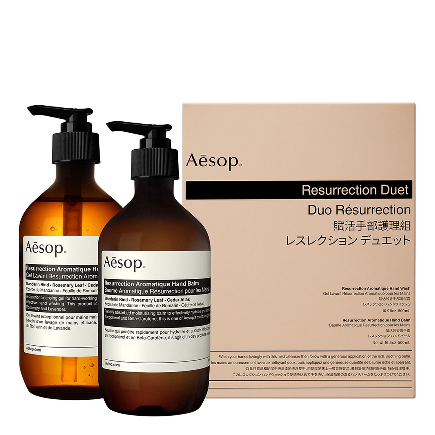 Aesop Duo Résurrection Coffret Corps et Mains