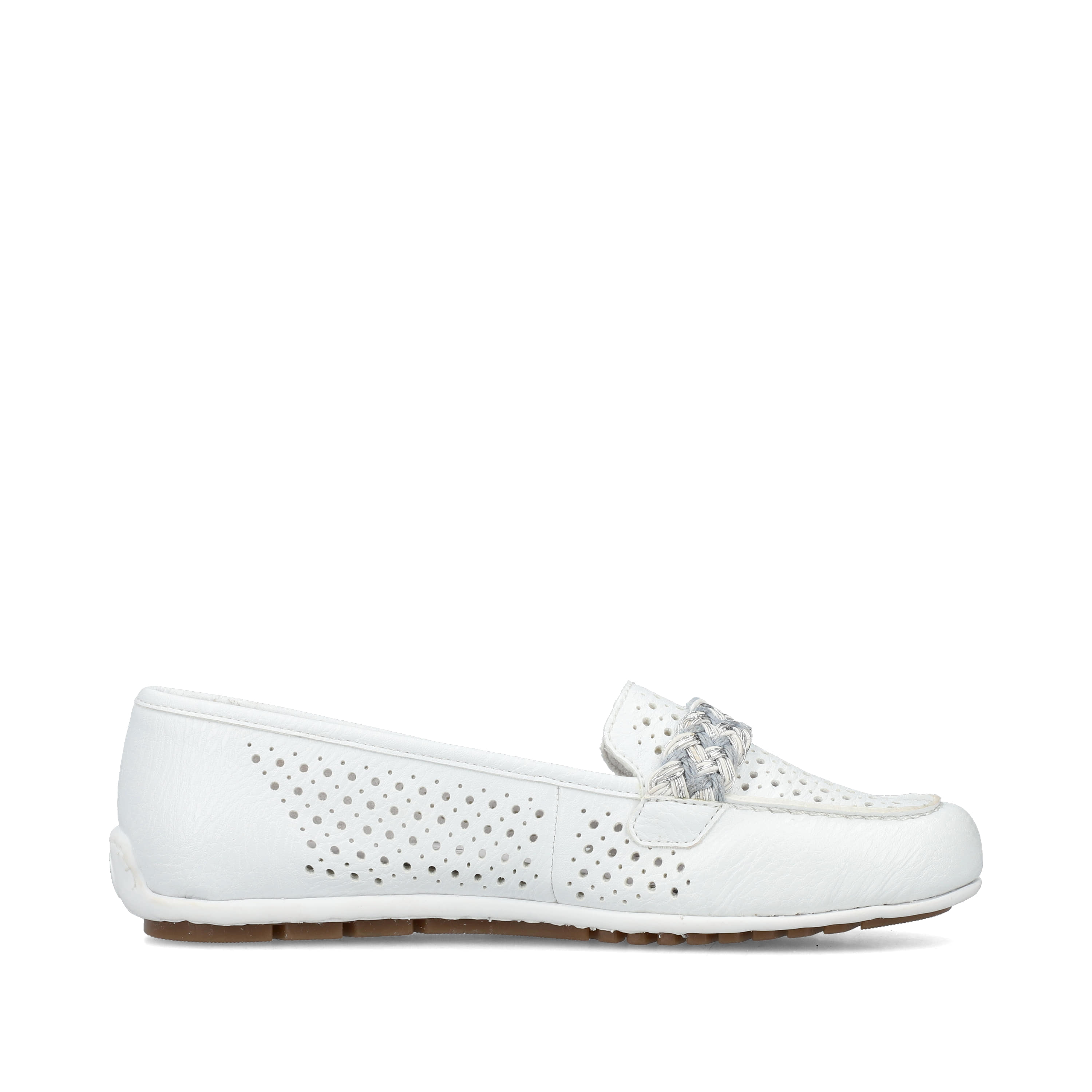 Rieker Damen Loafer reinweiss