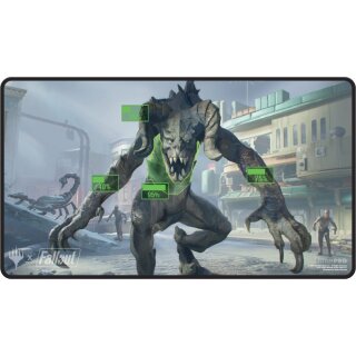 UP - MTG: Fallout - Black Stitched Playmat #W