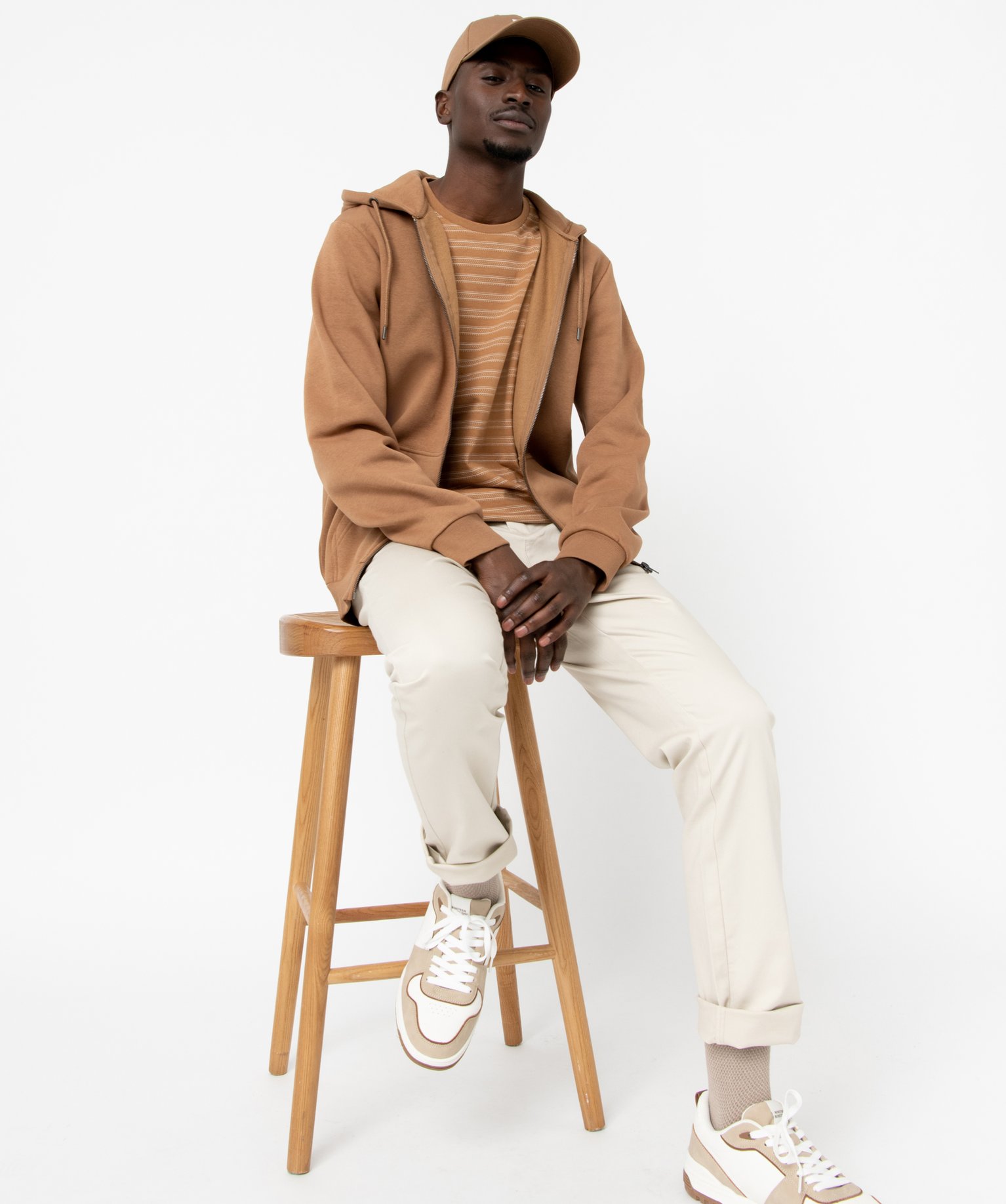 Tee-shirt homme à manches courtes et rayures fantaisie raye | GEMO