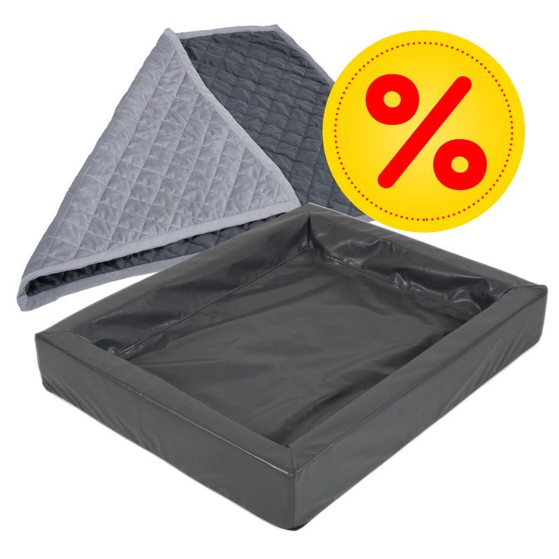 Sparset Das hygienische Hundebett + Kuscheldecke Velvet zu TOP-Preisen