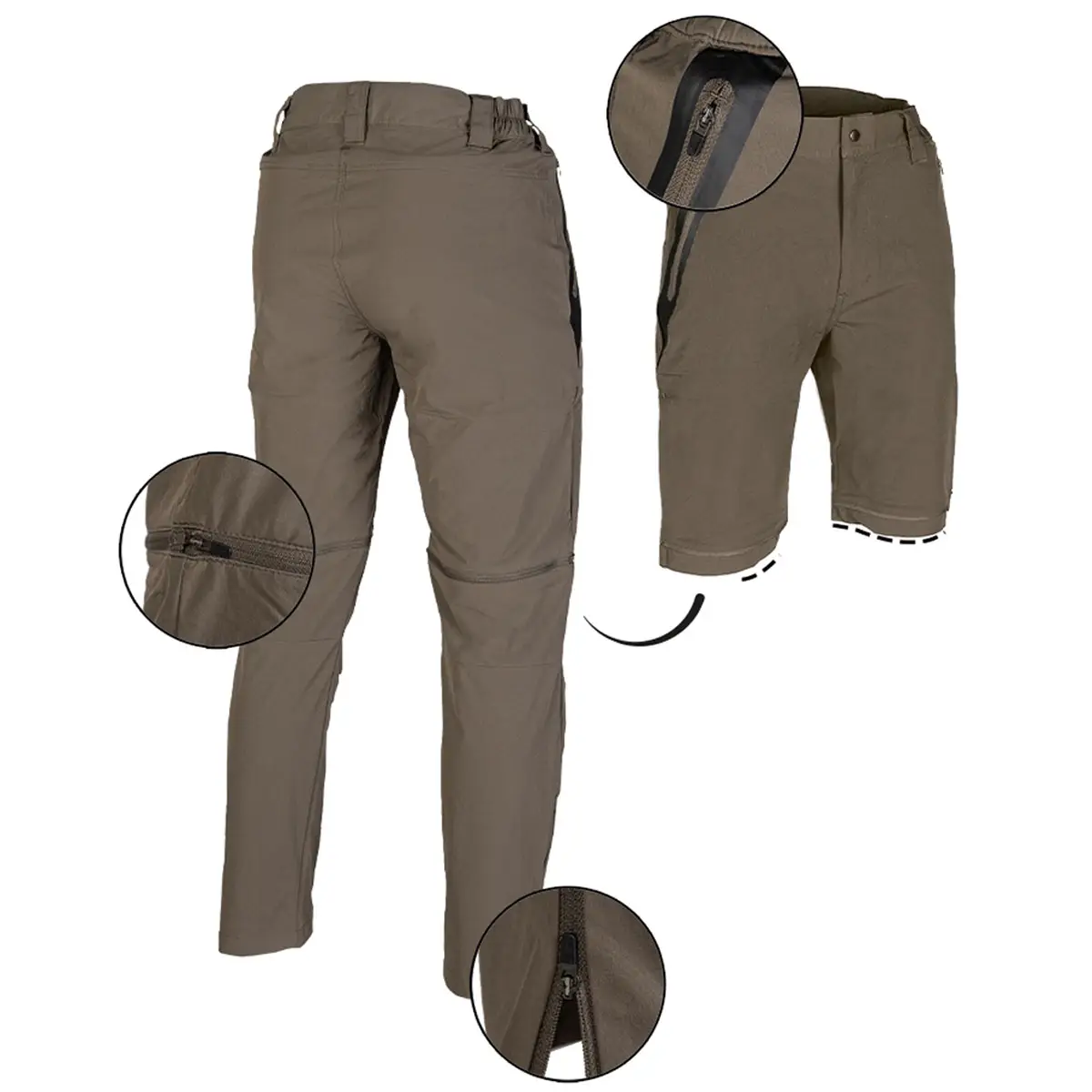 Zip-off Hose Performance ranger green