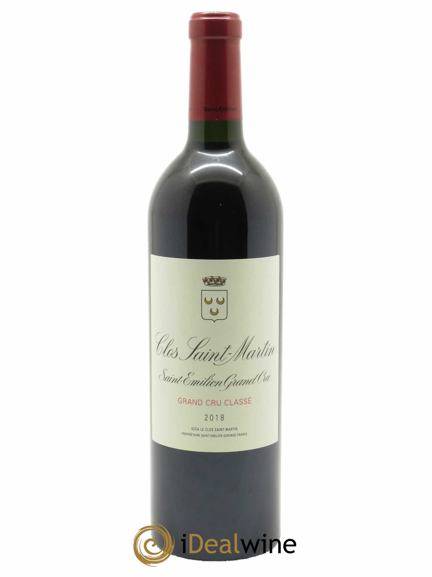 Clos Saint Martin Grand Cru Classé (CBO à partir de 6 bts) 2018 - Lot de 1 Bouteille