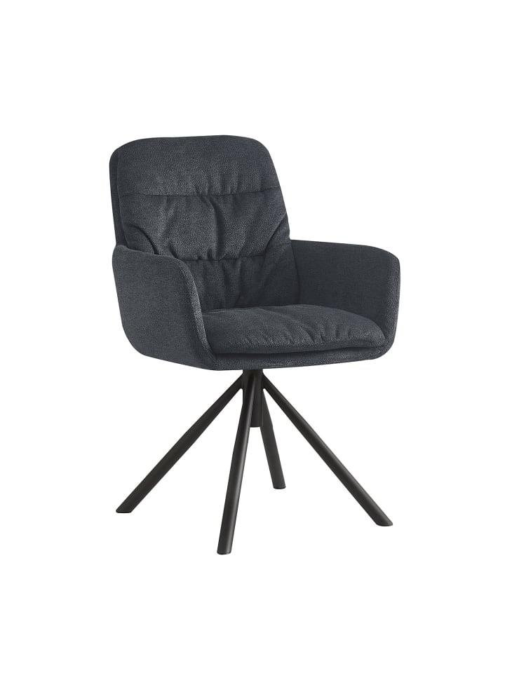 B&D Home Drehstuhl CAZAR in Anthrazit - (B)57,5 x (H)90 x (T)65,5 cm günstig kaufen onesize