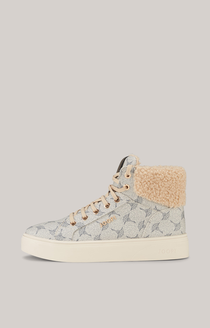 High-Top Sneaker Mazzolino Peluche New Daphne in Beige/Grau
