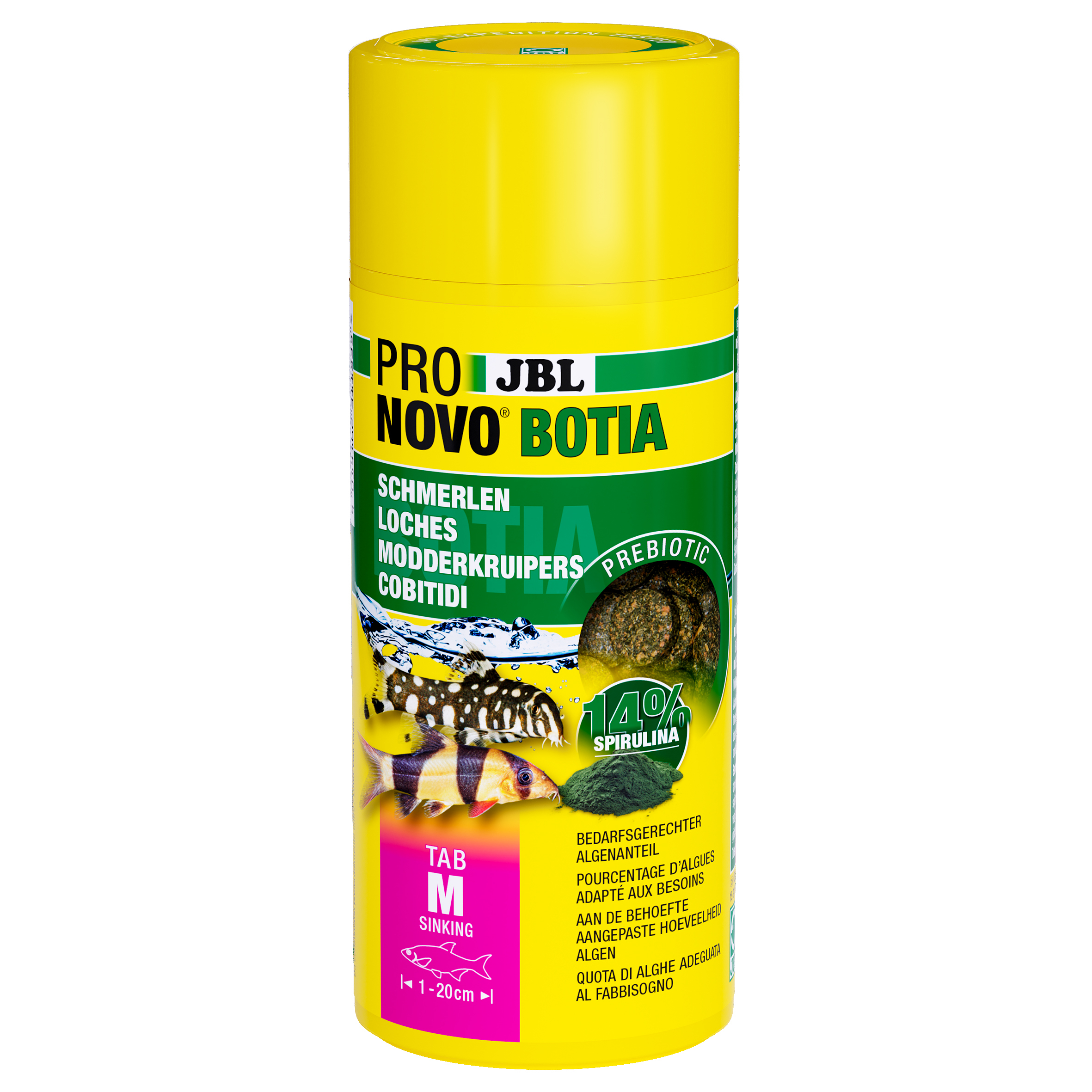 JBL Hauptfutter JBL PRONOVO BOTIA Futtertabletten für alle Schmerlen M 250 ml