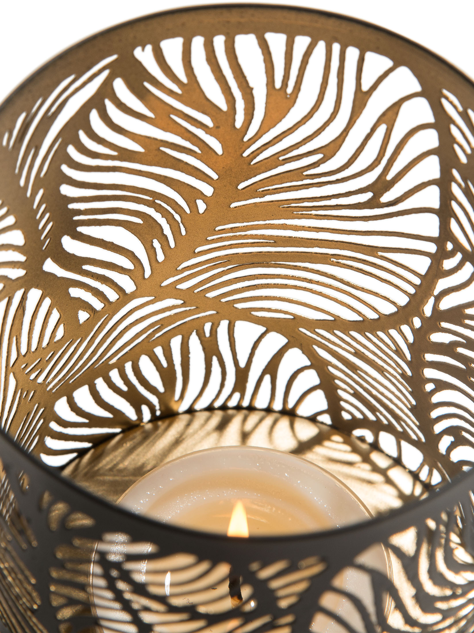 Lisborg Windlicht, Black/Gold