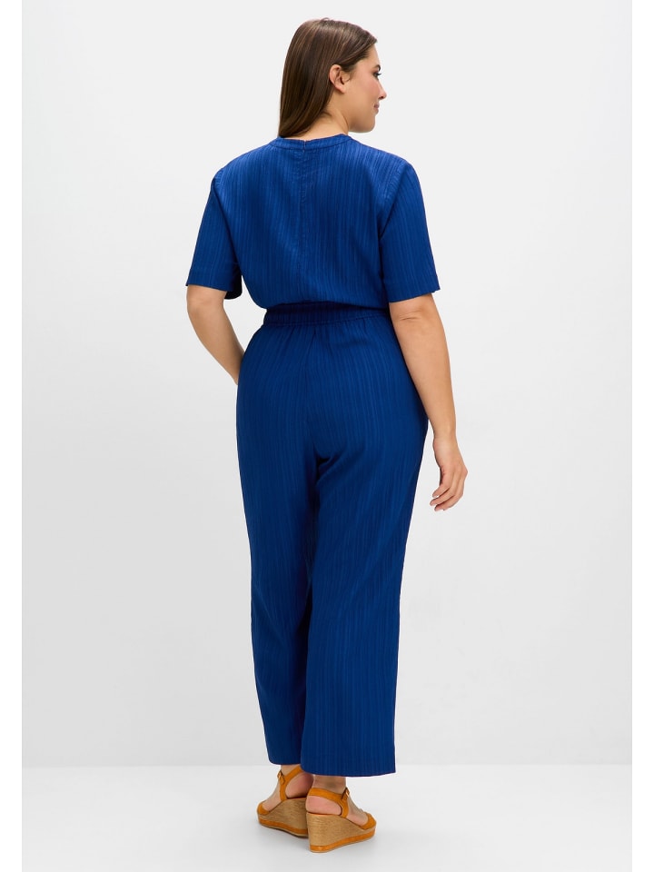 sheego Jumpsuit in blaubeere günstig kaufen
