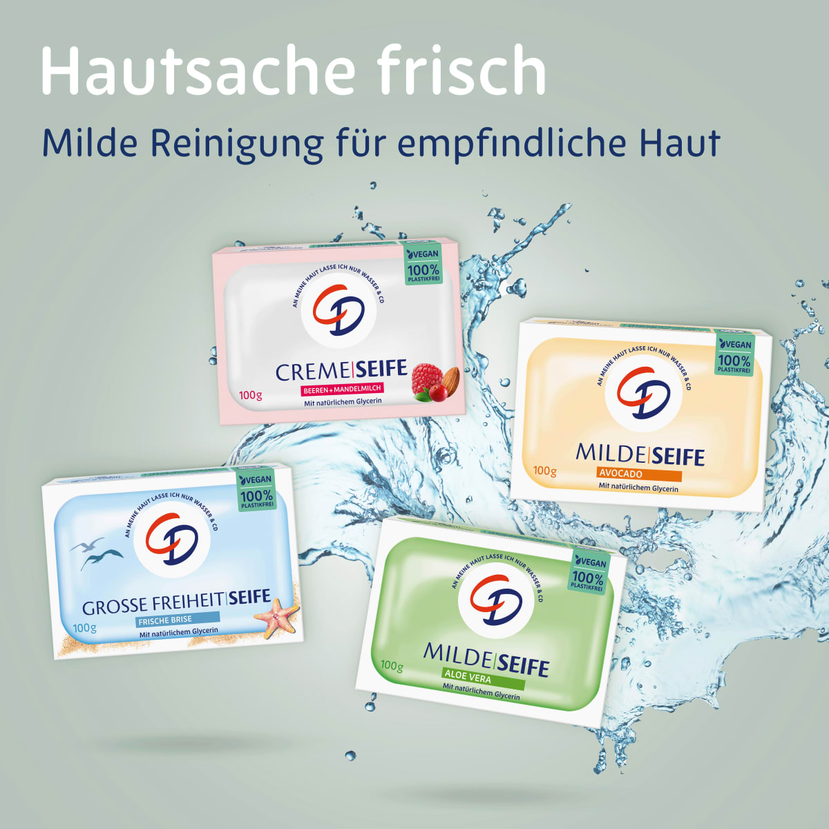mildes Seifenstück mit Aloe Vera, 100 g