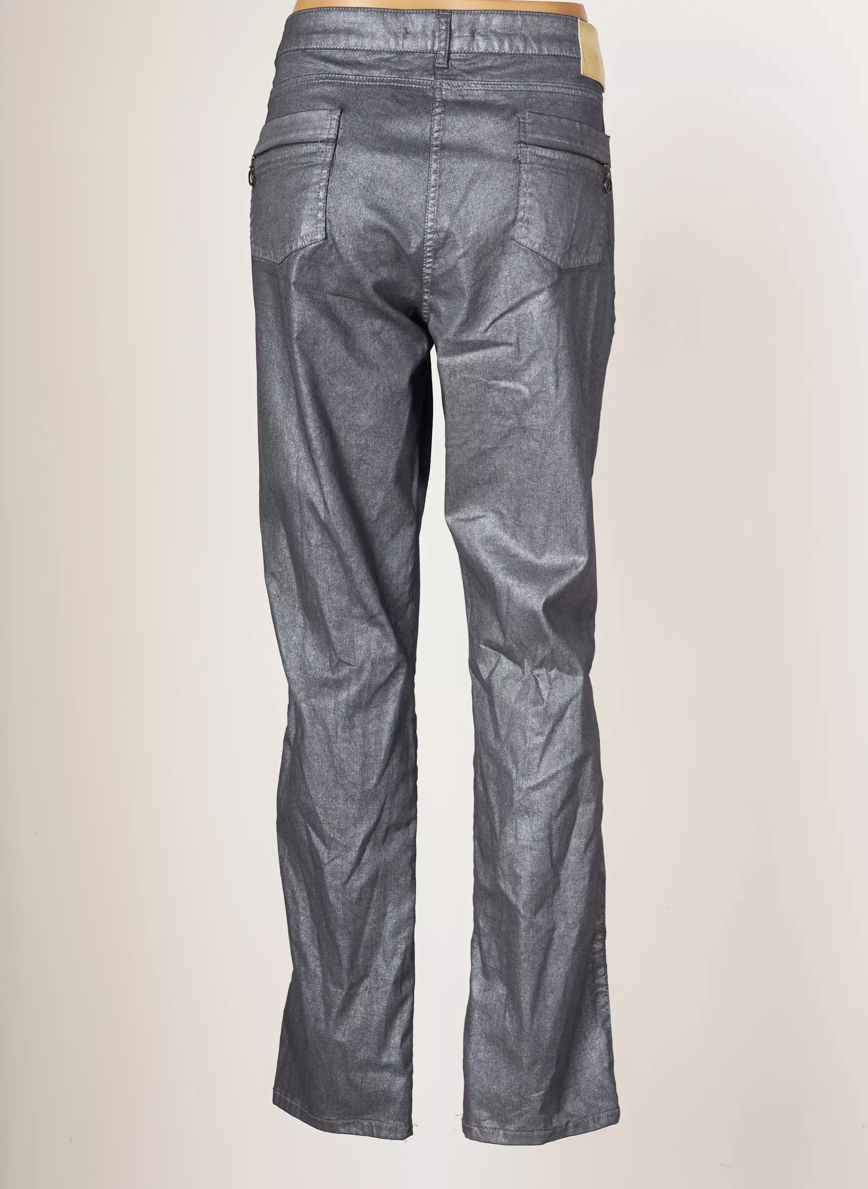 Lauren Vidal Pantalons Droits Femme couleur gris