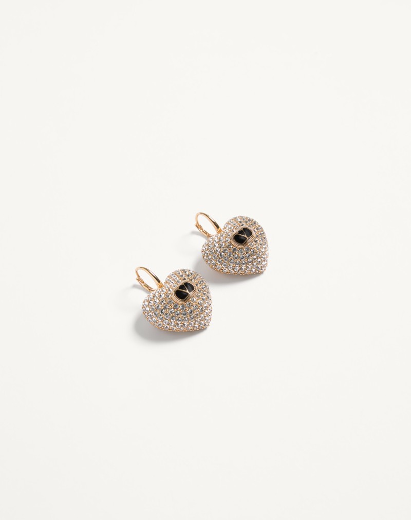Coeur Royal øreringe i metal, emalje og Swarovski® krystaller