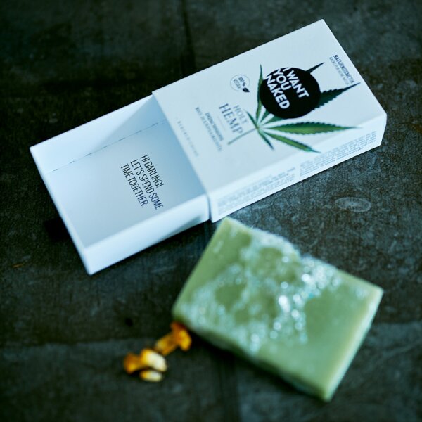 I Want You Naked Holy Hemp Bio-Hanfsamenöl Badeseife