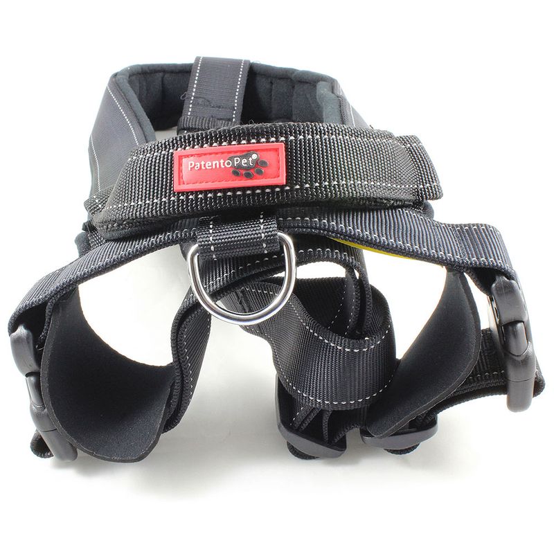 PatentoPet Sport Geschirr & Leine, schwarz