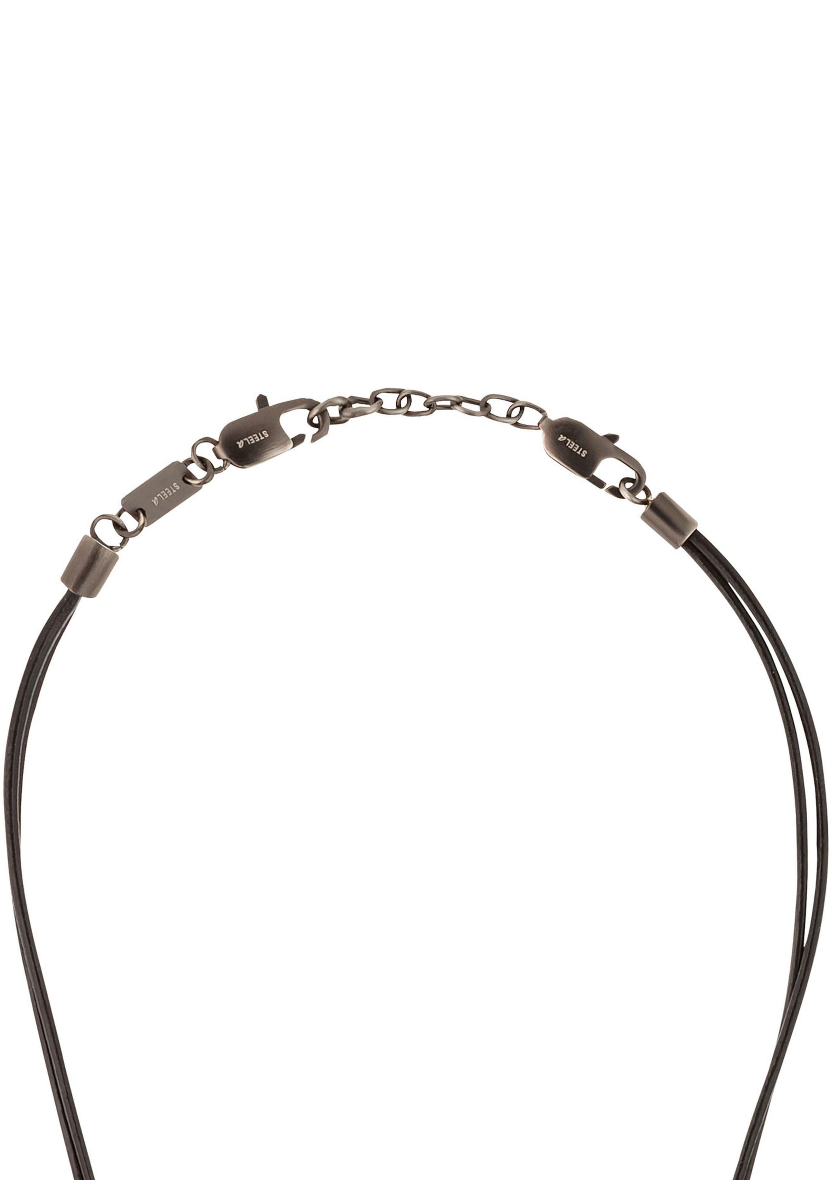 Lederkette mit Kompass-Anhänger  6007950-99B0