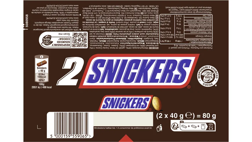SNICKERS® 2Pack 80 g
